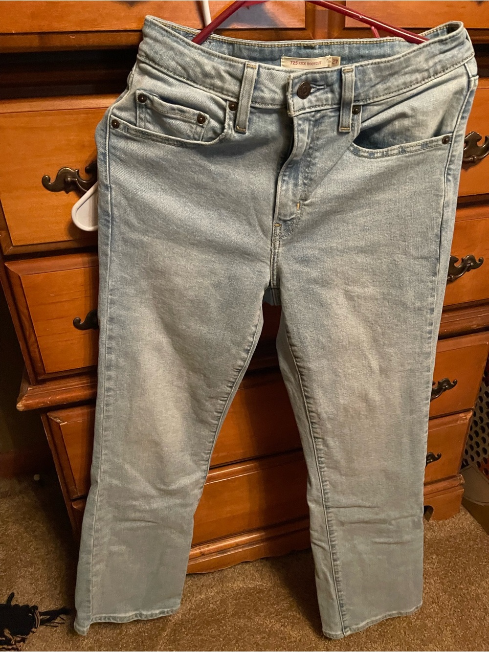 Light Blue Levi’s Women’s Kick Boot Jeans